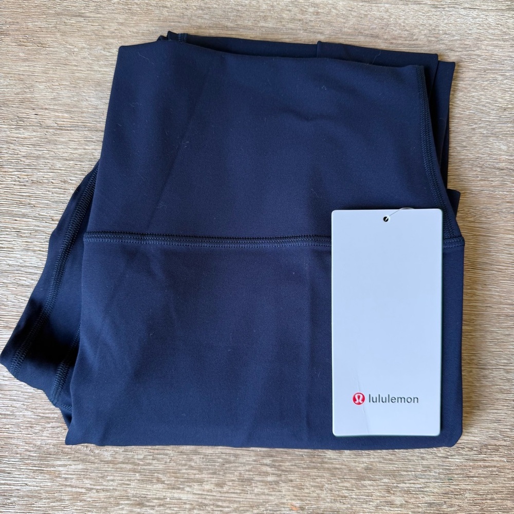 Lululemon Align HR Pant 28” Navy Blue NWT Size 14 Buttery Soft Nulu - Picture 3 of 5